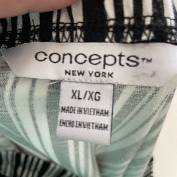 Concepts NY sz XL black and white striped skirt - Picture 5 of 5